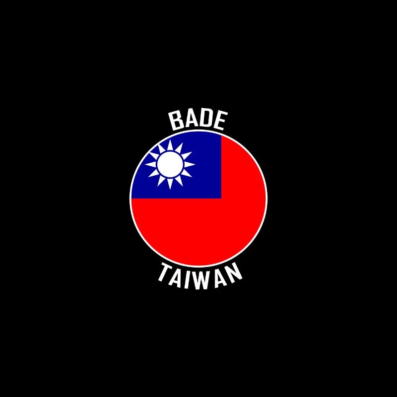 Bade Skyline Taiwan Flagge Reise Souvenir