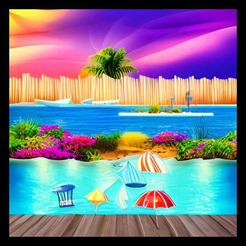 sunny vacation at sea side