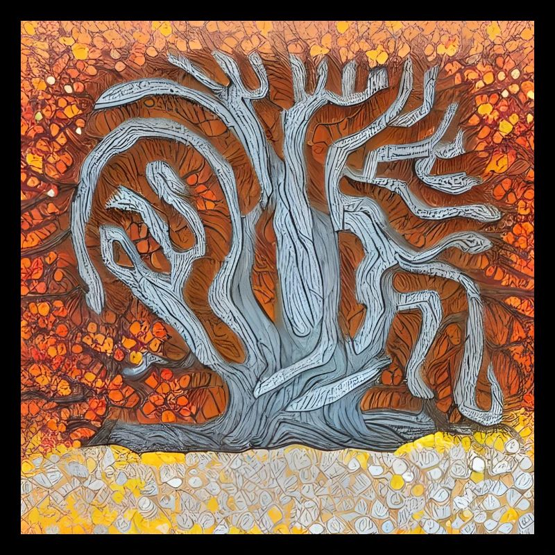 old tree during spring