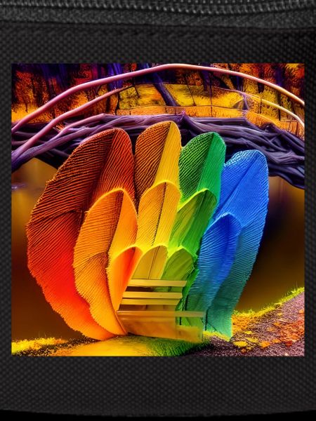 rainbow in autumn