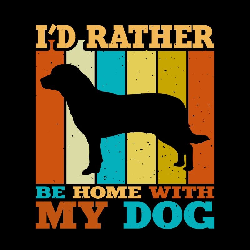 Entlebucher Mountain Dog Silhouette Retro Sunset