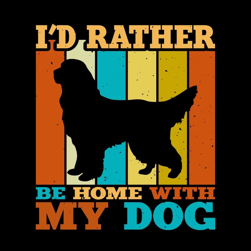 Gordon Setter Dog Lover Silhouette Vintage Sunset