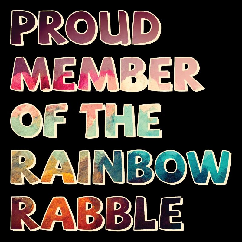 Fier membre de la racaille arc-en-ciel
