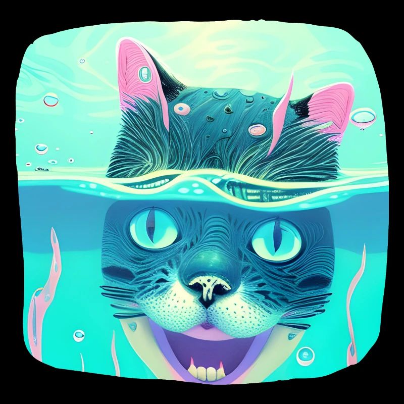 Tauchende Katze