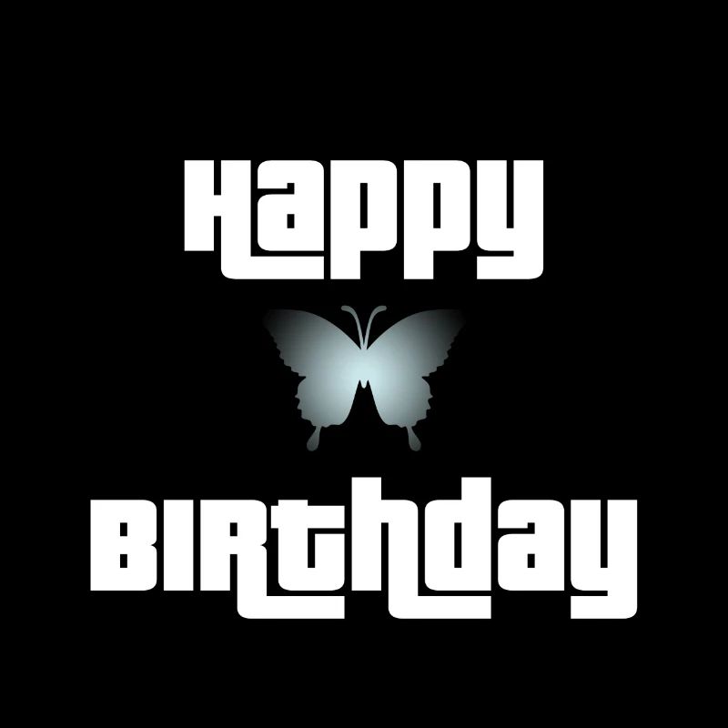 Joyeux anniversaire Butterfly Design