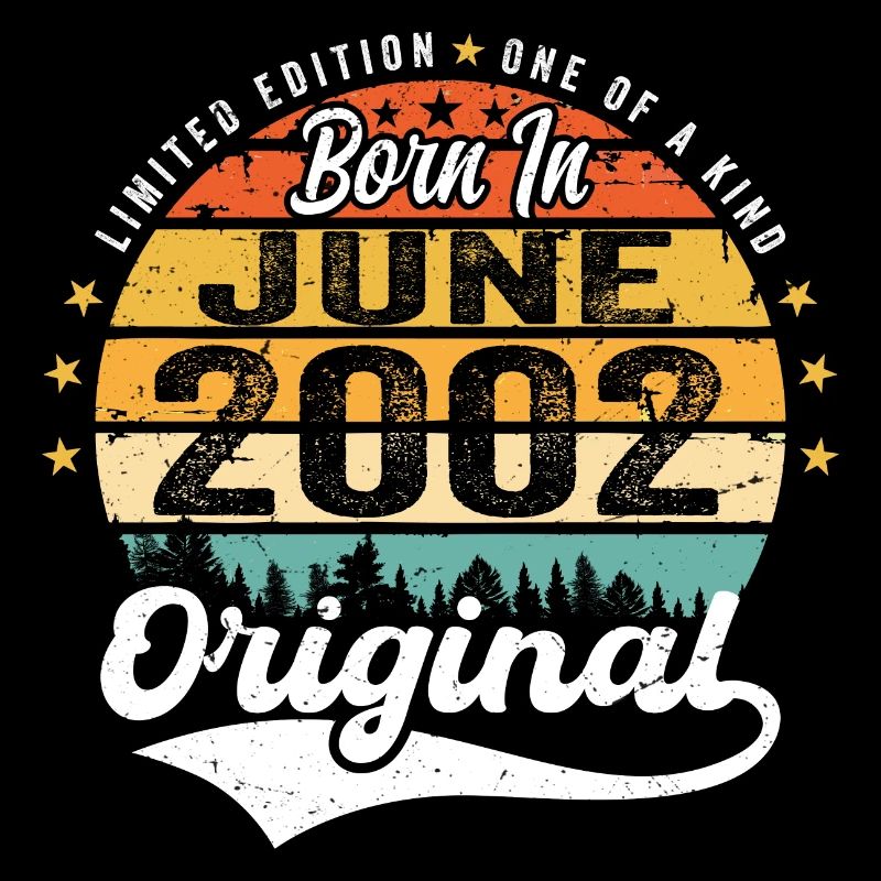 Born in June 2002 Birthday Gift June 2002