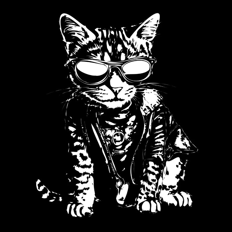 Katze mit Sonnenbrille