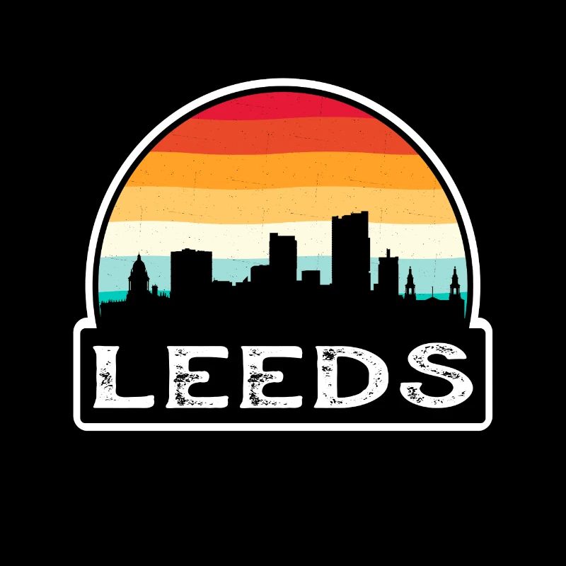 Leeds Angleterre Flag Skyline Souvenir de voyage