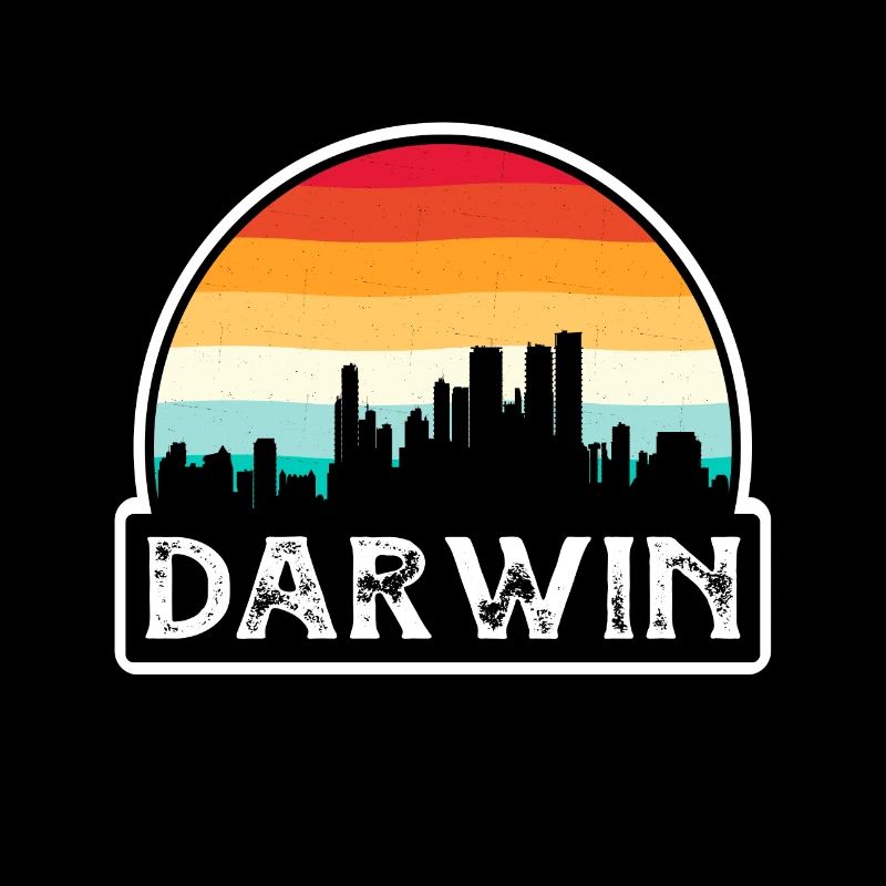 Darwin Australie Flag Skyline Souvenir de voyage
