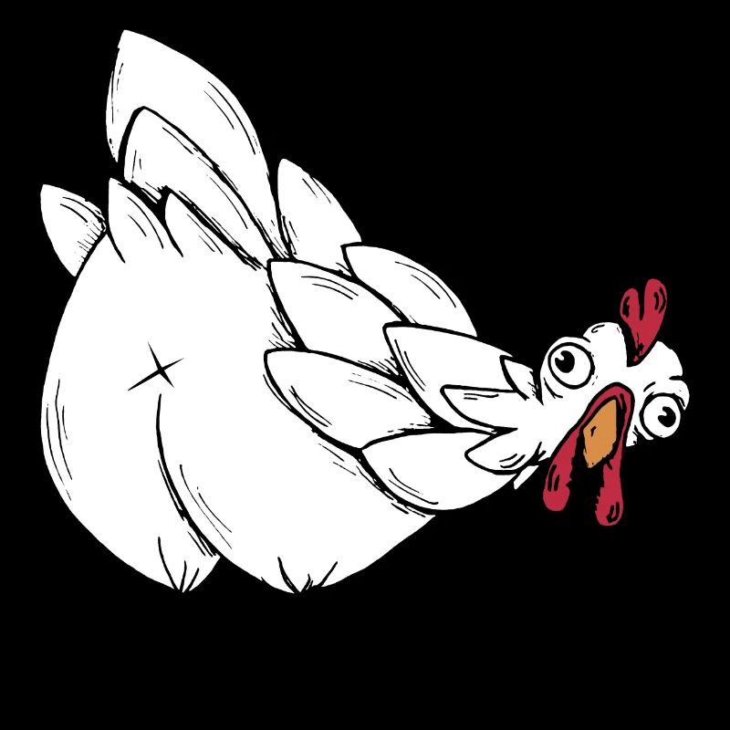 Devinez quel graphique drôle d’animal de cul de poulet
