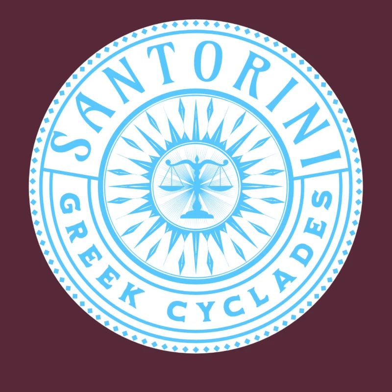 Santorini Greek Cyclades Pattern