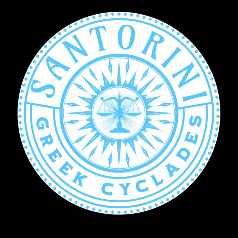 Modèle des Cyclades grecques de Santorin