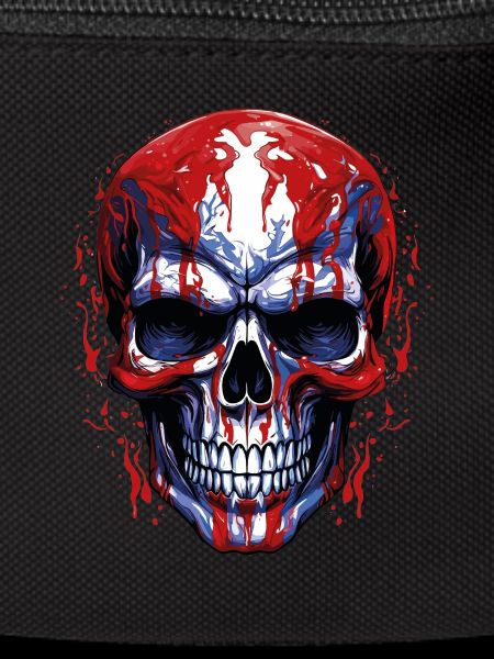 Flags Skull Graphic