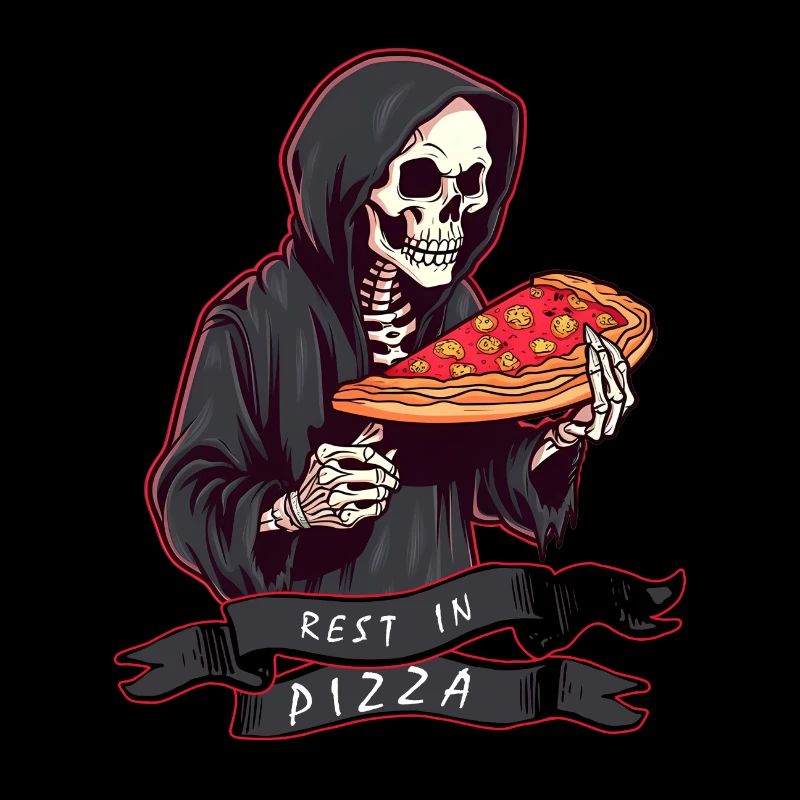 Pizza ist Leben - Sensenmann Pizza