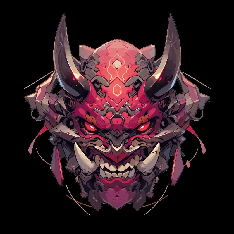 Futuristic Samurai Warrior Oni