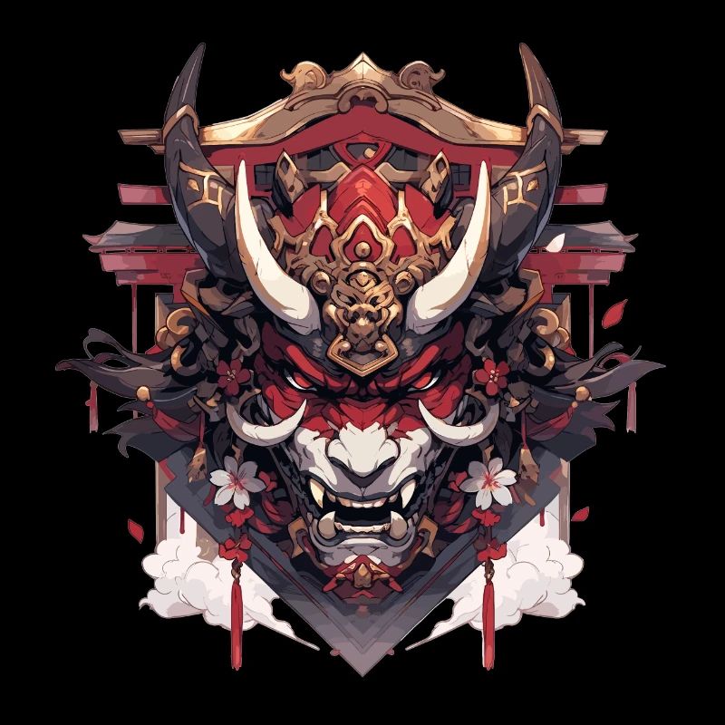 Futuristischer Samurai-Kriegerwolf