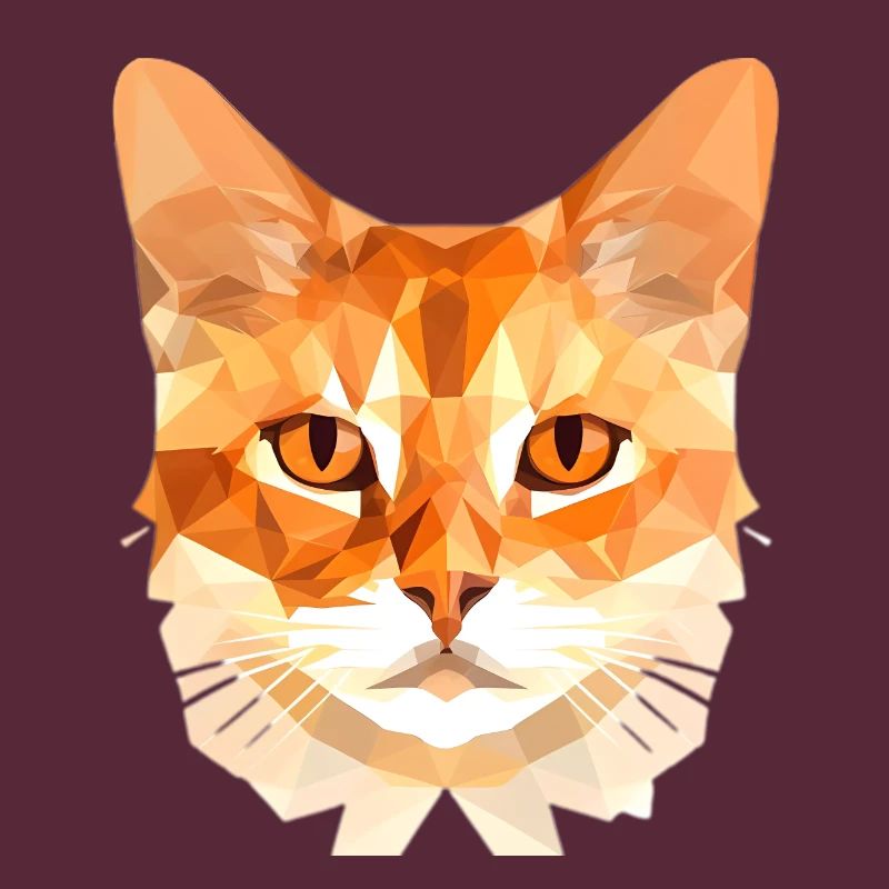 Chat polygonal