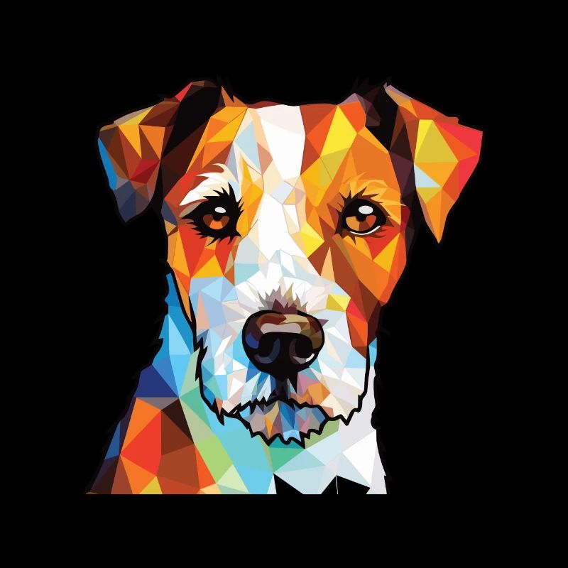 Parson Russell Terrier Hunderasse Aquarellglas