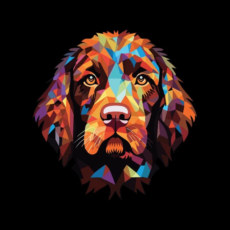 Pudelpointer chien race aquarelle illustration