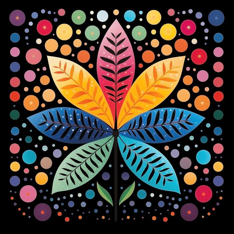 Creative Dot Designs for Bright Shirts