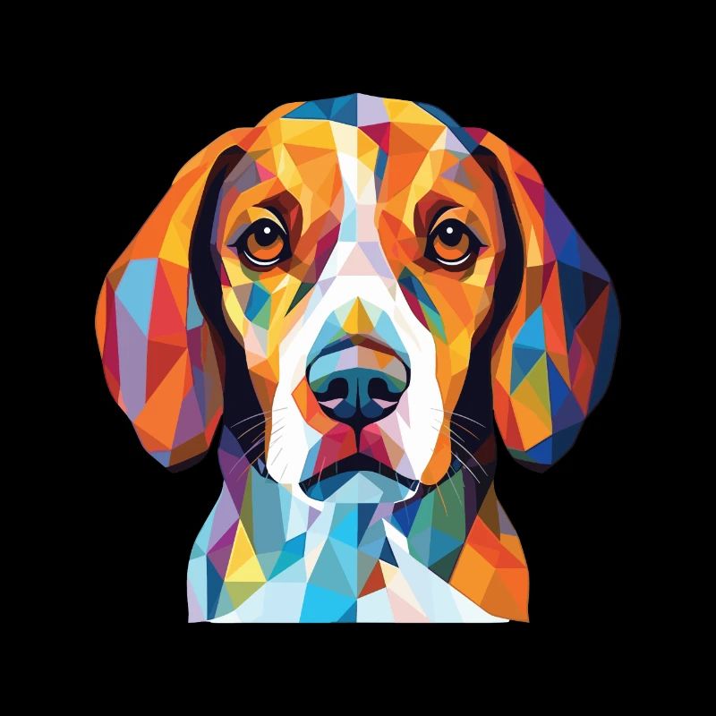 Beagle Harrier Scent Hound race chien aquarelle