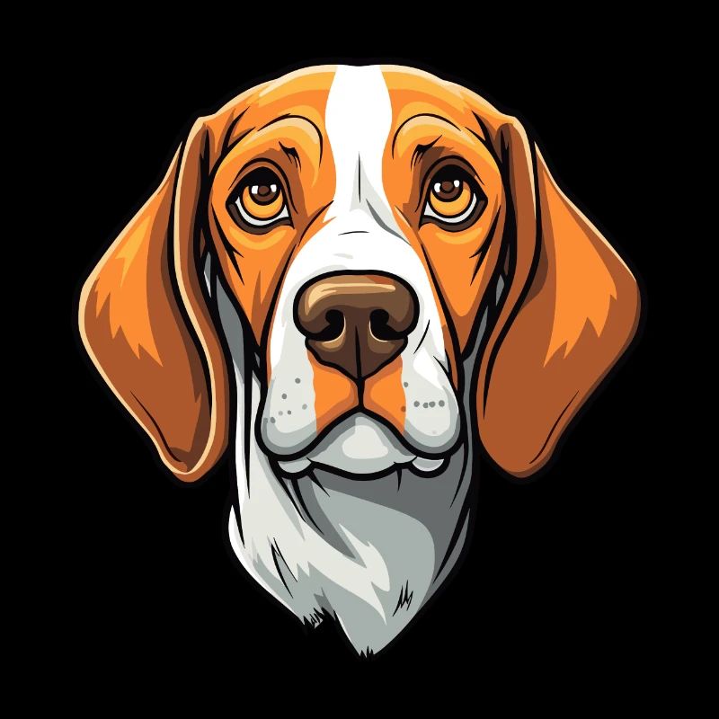 Ariege Pointer Dog Breed Cartoon Kawaii Illustrati