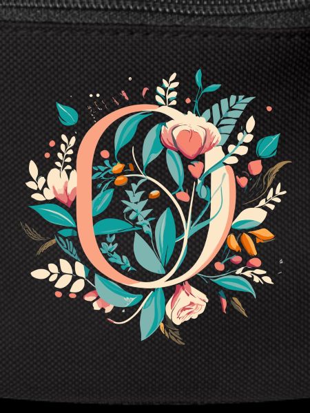 O typography floral