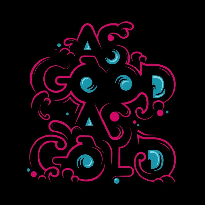 Neon Blumen Ornament