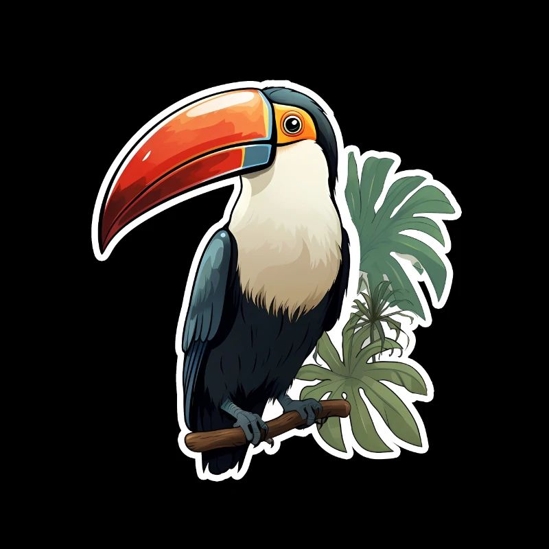 Tukan exotisch Vogel