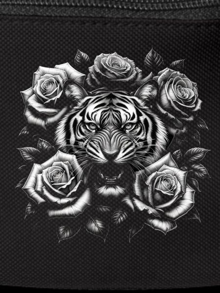 Tigers and roses