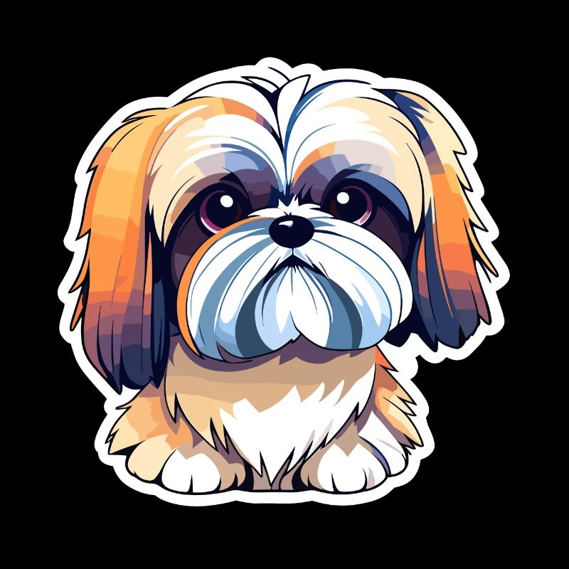 Shih Tzu Dog Drawing