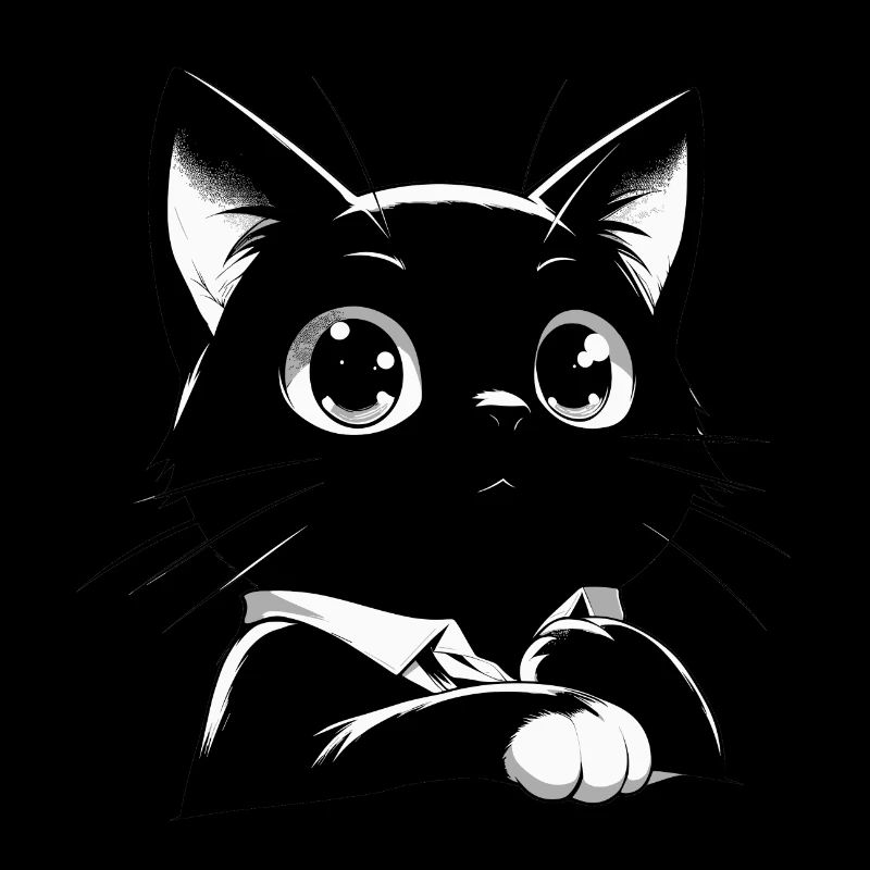 Chat de style anime