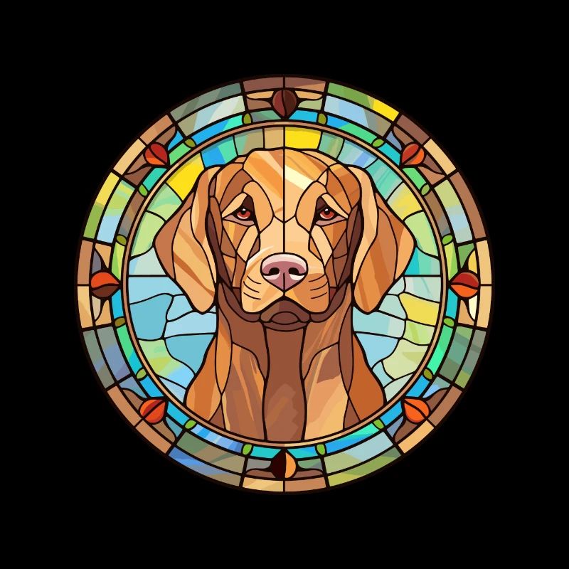 Baie de Chesapeake Retriever chien race vitrail C