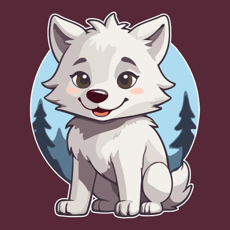 Niedlicher Wolf oder Hund Husky