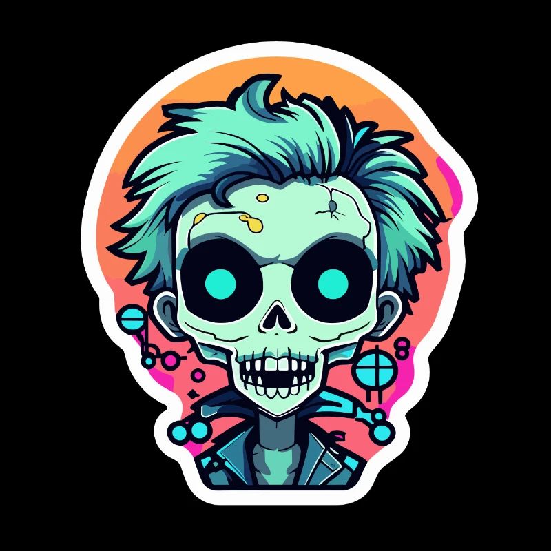 Illustration de zombie mignon