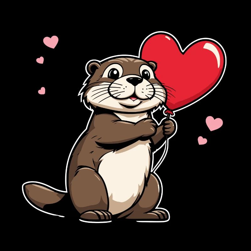Otter Herz - Valentinstag