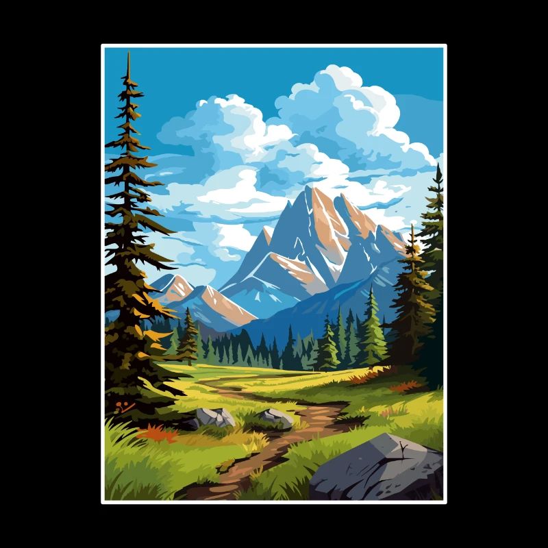 Parc national de Banff Canada Affiche de voyage Vintage