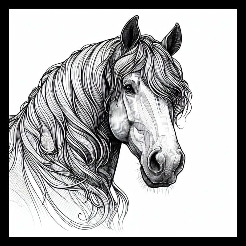 Portrait du cheval