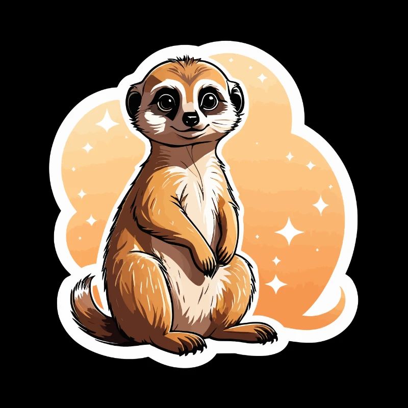 Suricate Illustration Mignonne