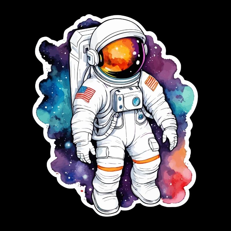 Aquarelle d’astronaute Aquarelle