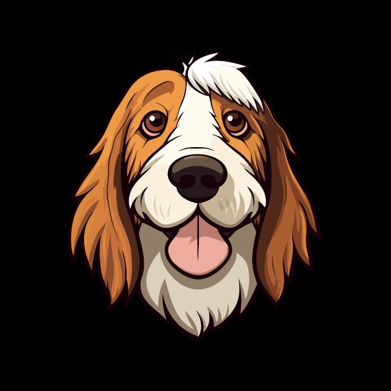 Petits Bassets Griffons Vendéen Chien Race Watercol