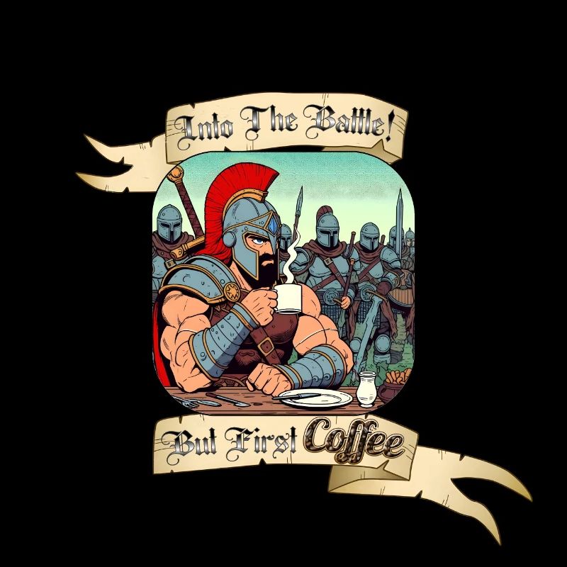 INTO THE BATTLE BUT FIRST COFFEE