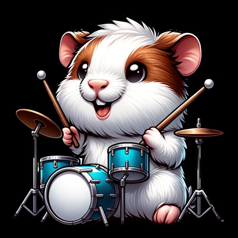 Conception mignonne de tambour cochon d’Inde