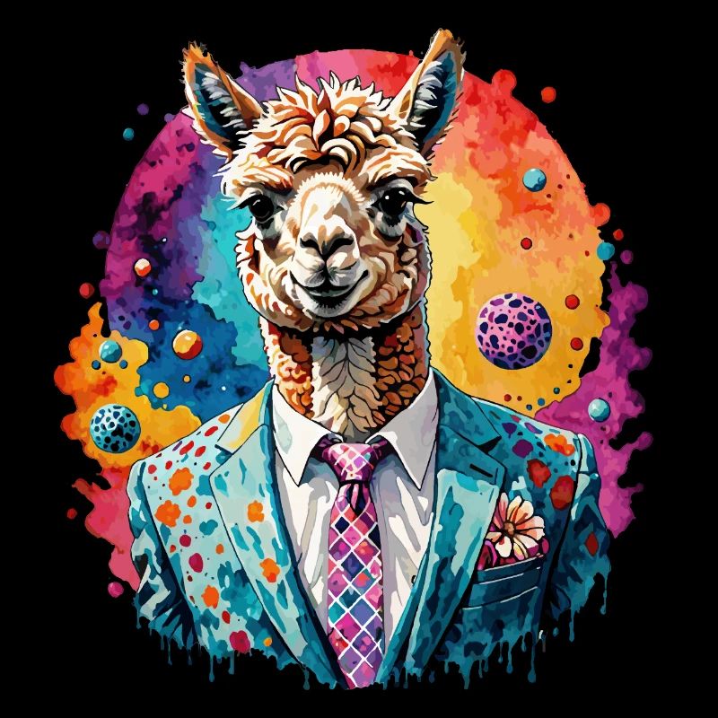 Alpaca in a suit