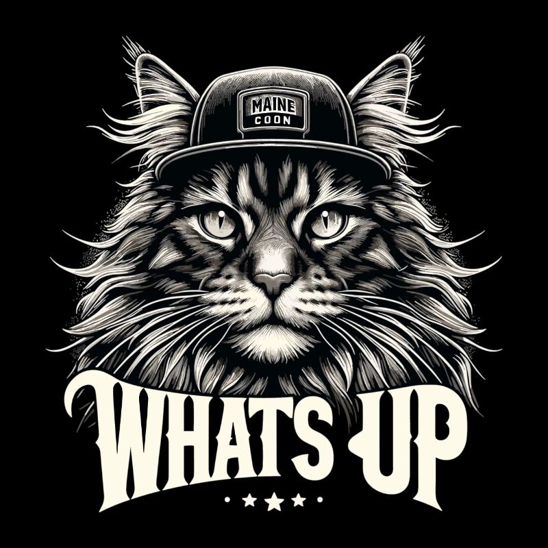 Maine Coon Cat Cool What's Up Gift
