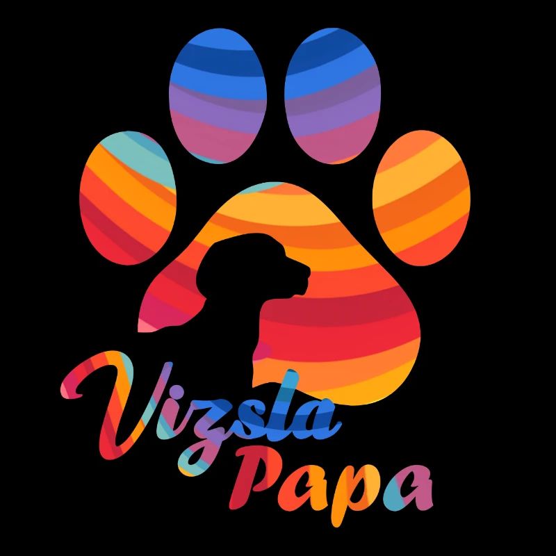 Vizsla Papa - Rainbow