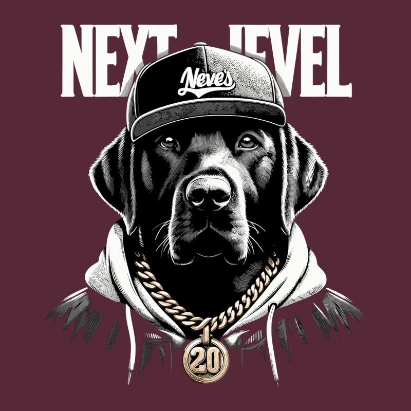 Schwarzer Labrador Next Level Hund Geschenk