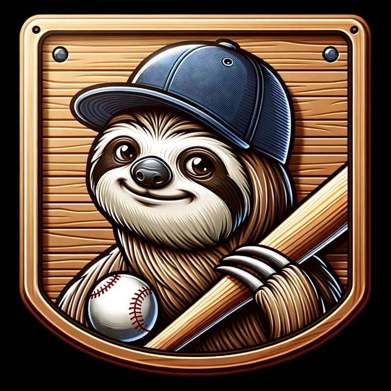 Conception de baseball sport Cool Sloth Pitcher