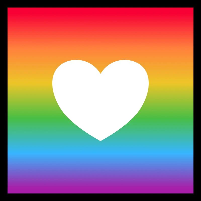 Rainbow heart