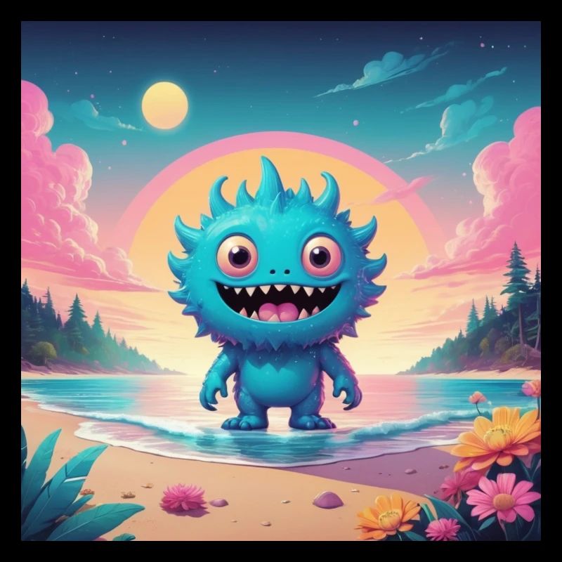 Petit monstre en vacances